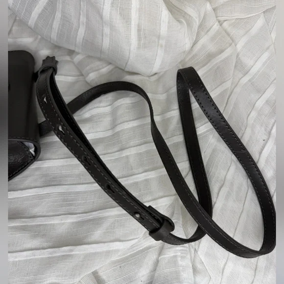 Free People We the Free Crescent Leather Crossbody • Onyx - Picture 4 of 7